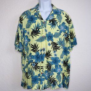 Aloha Fashion* Men's Short Sleeve Button Down Straight Hem Hawaiian Shirt~ Large